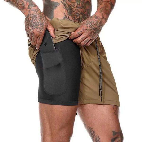 2in1 Mens athletic short