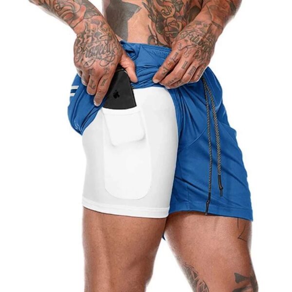 2in1 Mens Compression Shorts