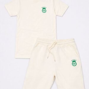 Matching Shirt and Short Set (Beige) | Casual Shirt and Shorts | Beige Shirt and Shorts Outfit