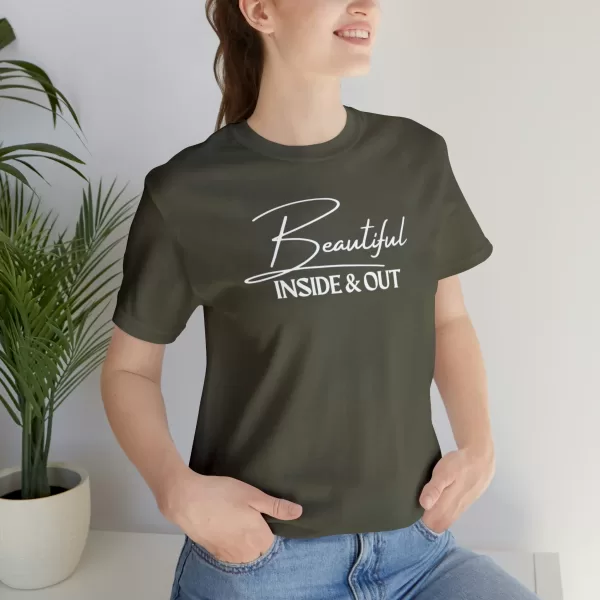 Beautiful Inside & Out T-Shirt | Self-Love Shirt | Beautiful Soul Tee | Self-Care Apparel - Image 55