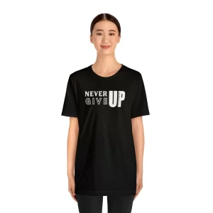 Chicago Never Give Up T-Shirt | Unisex Jersey Short Sleeve Tee