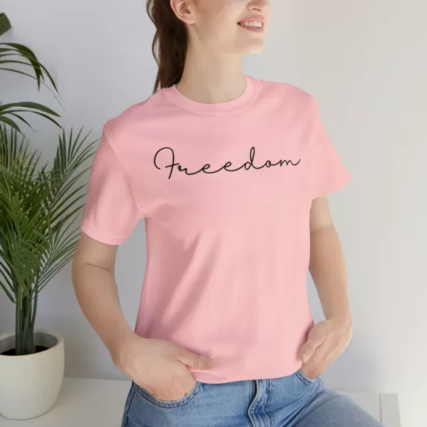 Freedom Unique Design T-Shirt | Unisex Short Sleeve Tee | Unique Freedom Design Printed T-Shirt - Image 72