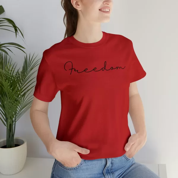 Freedom Unique Design T-Shirt | Unisex Short Sleeve Tee | Unique Freedom Design Printed T-Shirt - Image 78