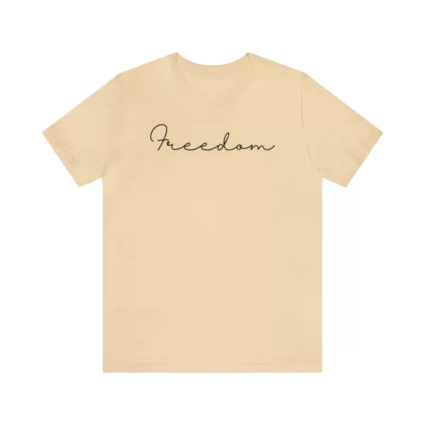 Freedom Unique Design T-Shirt | Unisex Short Sleeve Tee | Unique Freedom Design Printed T-Shirt - Image 19