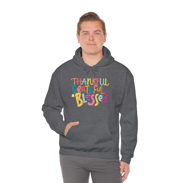 Thankful Grateful Blessed Hoodies | Heavy Blend Hooded Sweatshirt | Unisex Thankful Grateful Blessed Sweater - Image 22