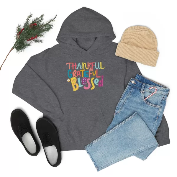 Thankful Grateful Blessed Hoodies | Heavy Blend Hooded Sweatshirt | Unisex Thankful Grateful Blessed Sweater - Image 24