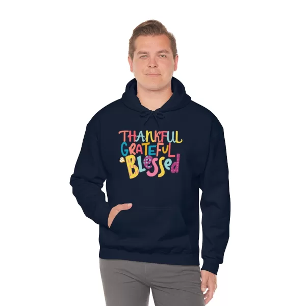 Thankful Grateful Blessed Hoodies | Heavy Blend Hooded Sweatshirt | Unisex Thankful Grateful Blessed Sweater - Image 35