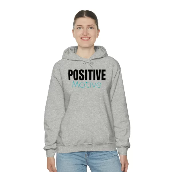 Positive Motive Hooded Sweatshirt | Self Love Hooded | Unisex Motivational Hooded - Image 10