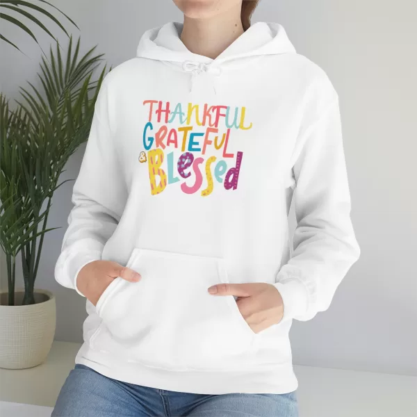 Thankful Grateful Blessed Hoodies | Heavy Blend Hooded Sweatshirt | Unisex Thankful Grateful Blessed Sweater - Image 5