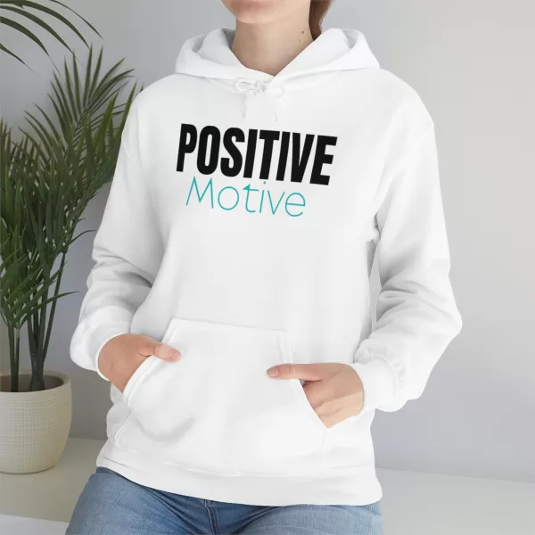 Positive Motive Hooded Sweatshirt | Self Love Hooded | Unisex Motivational Hooded - Image 7