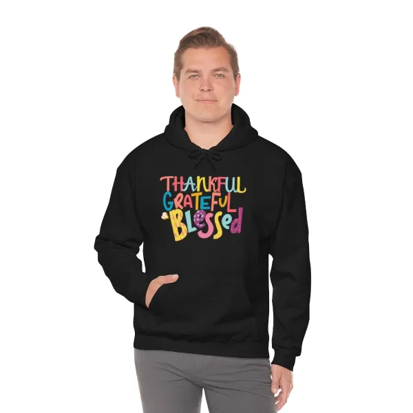 Thankful Grateful Blessed Hoodies | Heavy Blend Hooded Sweatshirt | Unisex Thankful Grateful Blessed Sweater - Image 8