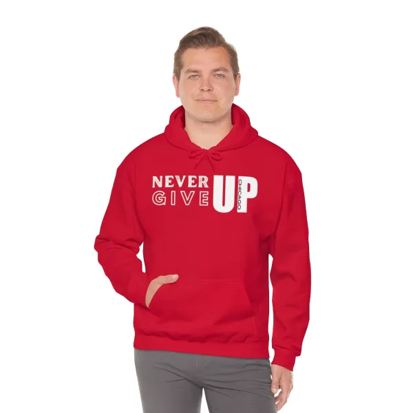 Never Give Up Hooded Sweater | Unisex Heavy Blend Hooded Sweatshirt | Chicago Hooded Sweater - Image 52