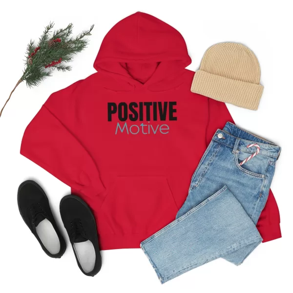 Positive Motive Hooded Sweatshirt | Self Love Hooded | Unisex Motivational Hooded - Image 44