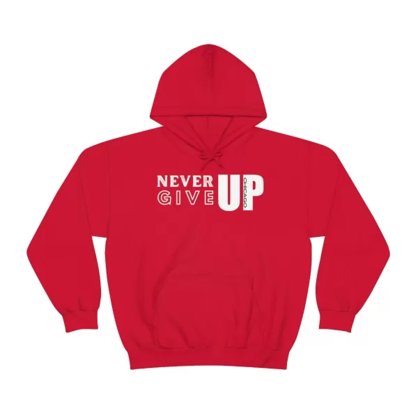 Never Give Up Hooded Sweater | Unisex Heavy Blend Hooded Sweatshirt | Chicago Hooded Sweater - Image 51