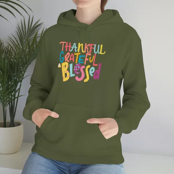 Thankful Grateful Blessed Hoodies | Heavy Blend Hooded Sweatshirt | Unisex Thankful Grateful Blessed Sweater - Image 17