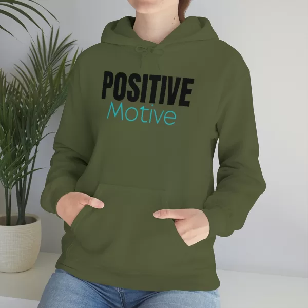 Positive Motive Hooded Sweatshirt | Self Love Hooded | Unisex Motivational Hooded - Image 16