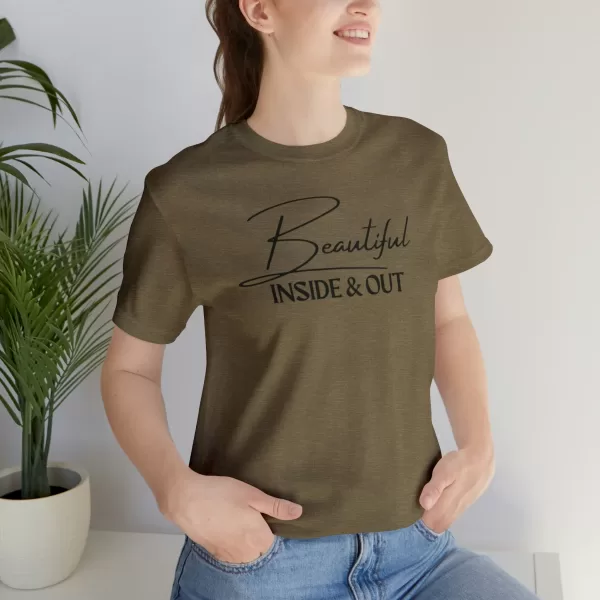 Beautiful Inside & Out T-Shirt | Self-Love Shirt | Beautiful Soul Tee | Self-Care Apparel - Image 49