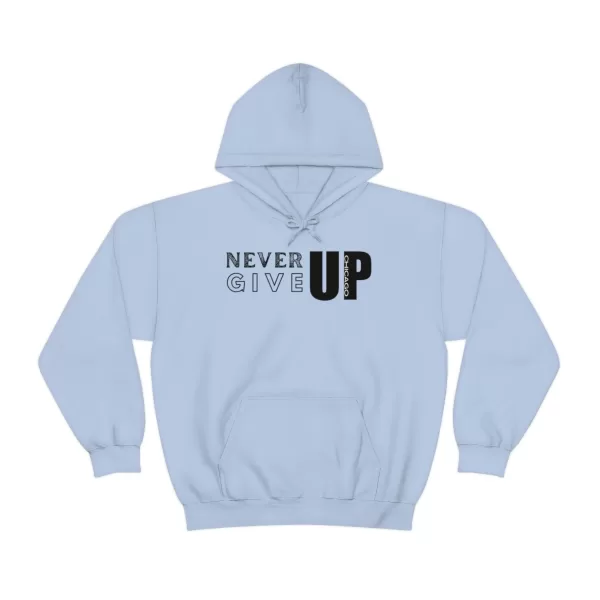 Never Give Up Chicago Hooded Sweater | Positive Unisex Heavy Blend Hooded Sweatshirt |  Motivation Sweater - Image 43