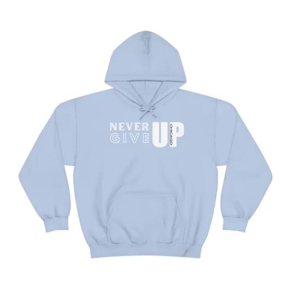 Never Give Up Hooded Sweater | Unisex Heavy Blend Hooded Sweatshirt | Chicago Hooded Sweater - Image 31