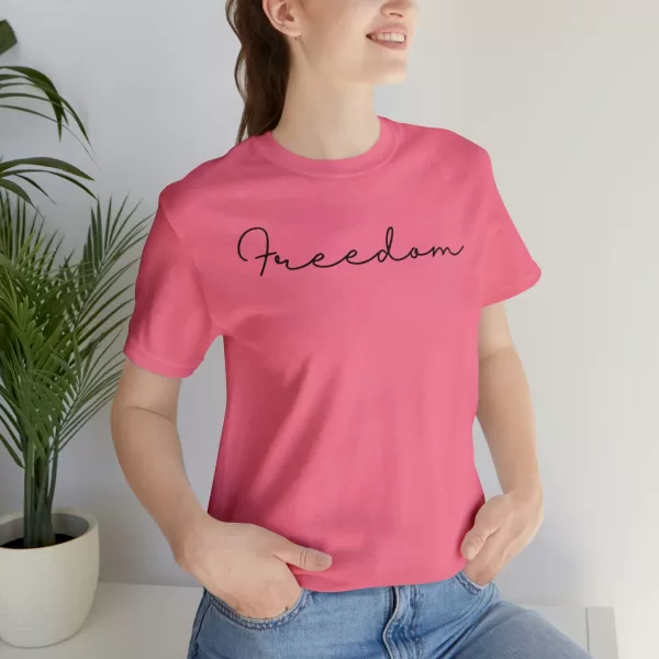 Freedom Unique Design T-Shirt | Unisex Short Sleeve Tee | Unique Freedom Design Printed T-Shirt - Image 66