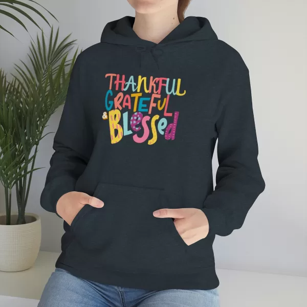 Thankful Grateful Blessed Hoodies