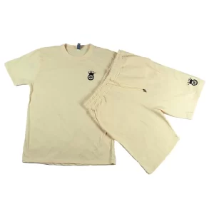 Matching Shirt and Short Set (Beige) | Casual Shirt and Shorts | Beige Shirt and Shorts Outfit