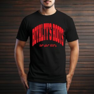 ‘RR OWN UR STORY’ TEE (BLACK/RED)