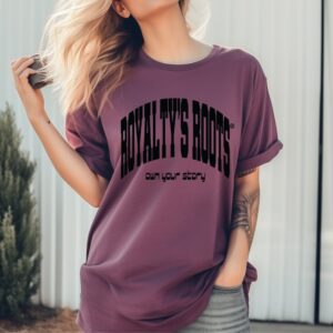 RR OWN Ur STORY TEE (BERRY/BLACK)